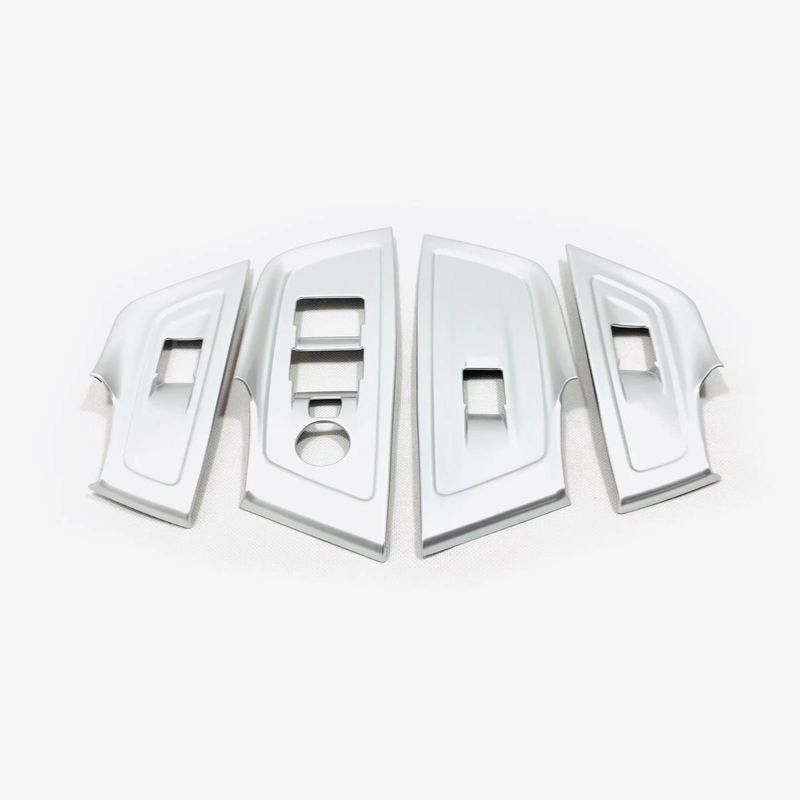 For Peugeot 508 GT    ABS Carbon Fiber Armrest Window Buttons Cover Glass Lift Adjust Switch Panel Trim Accessories