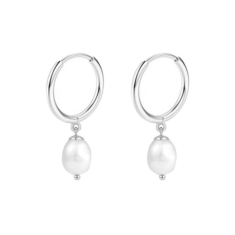Stainless Steel Ear Barbels Ear Ring Star and Moon Ear Hoops Versatile Ear Pinning Accessories