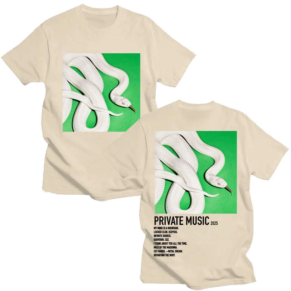 

The Private Music Album Snake 2025 By Rock Band Deftones Features A Stylish Hip-hop Retro Summer Print 100% Pure Cotton T-shirt 4XL