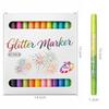 24-Color Dual-Tip Glitter Marker Set for Journaling, Painting & Graffiti