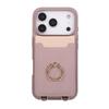 Lychee Colorblock Card Holder Case for iPhone 17 Pro Max
