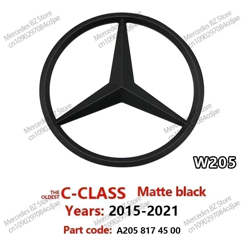 81mm ABS Car Rear Badge Sticker 3pins Snap Trunk Emblem Decal For Mercedes Benz C-class C450 C43 AMG W205 2016-2021 A2058174500