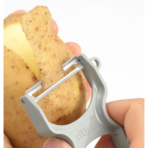 Ritter Peeler, Stainless Steel Blade, Blue, Made in Germany