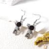 Personalized Retro Trend, Niche Creative Design Sense Alloy Hand-raised Astronaut Astronaut Women's Ear Hooks