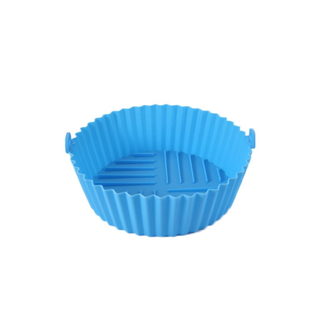 Cake Mold Reusable Air Fryer Silicone Liners Non-Stick 20cm Air Fryer Basket Round Microwave Pads Kitchen