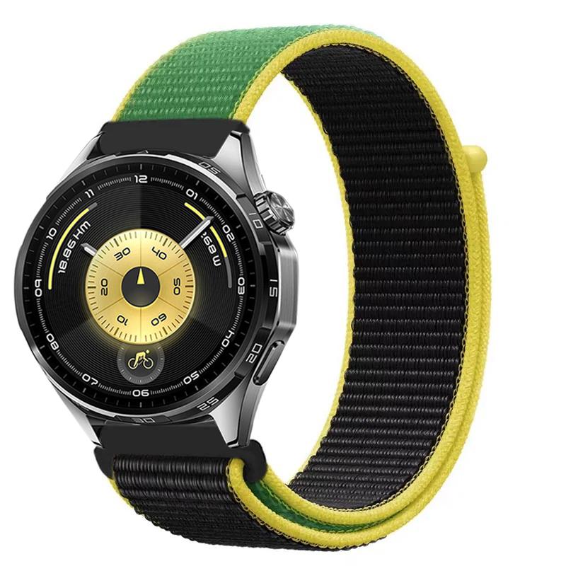 

22mm 20mm Nylon Strap for Huawei Watch 5 4 GT6 GT6 Pro GT5-4-3 46mm Flag Style Bracelet Amazfit Bip 6 Active 2 Balance 2 Correa 22mm Watch Band