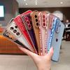 Applicable To Samsung A56 Love Electroplating Mobile Phone Case A55 Anti-drop Galaxy A36 Side Protective Case S25U New Model