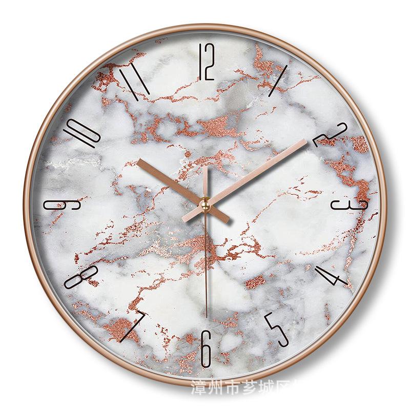 Plastic Silent Wall Clock Creative Fashion Living Room Wall Clock Clock Wall Clock 12 Inches 30CM