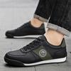 Leather Running Shoes for Men Casual Skate Shoes Sneakers-luxury Skateboard Trainers Free Shipping
