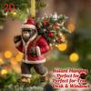 2D Flat  Bigfoot Christmas Acrylic Ornament - Fun Christmas Tree Yeti Decoration