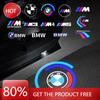 2025 Hot 2Pcs Car LED Door Logo Projector Warning Light Ghost Shadow Welcome Lamp For BMW 50th Anniversary Edition E39 X5 E53 E5