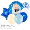 Baby B-BOSSED Birthday Theme Birthday Party Decoration Backdrop Family Cup Plate Napkin Balloons Baby Shower Supplies Kid Gift