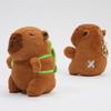 Clearstone Capybara Plush Keychain, Chavimaru Turtle, 18.5cm, Brown