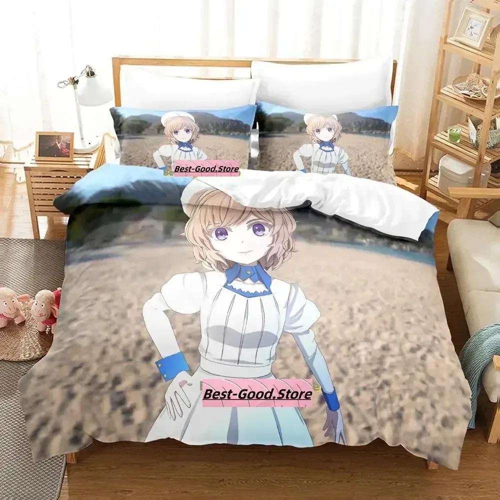New Kawai Iwanaga Kotoko Beding Set Single Twin Ful Quen King-Sized Dimensionsd Dimensions Bed Linen Set Adult People Kid Bedrom Duvetcover Sets Anime