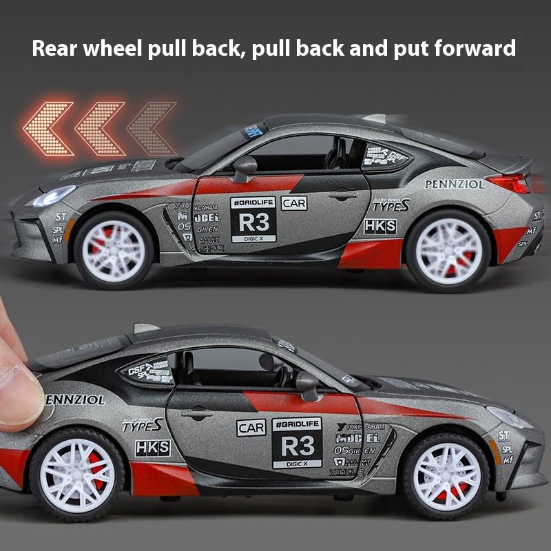 JDM 1:32 GR86 Rally Car Alloy Metal Diecast Model Car Sound & Light Classic Sentimental Collection Gift For Boyfriend Boy