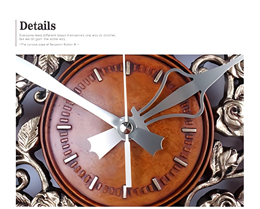 Radio-controlled wall clock, Bailey Rose antique wall clock, pendulum clock, stylish wall clock, Nordic interior