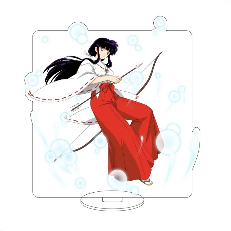Anime Inuyasha Acrylic Stand Standing Set with Kagome and Sango Cute Cosplay Accessories Desk Decorations Toy for Gift