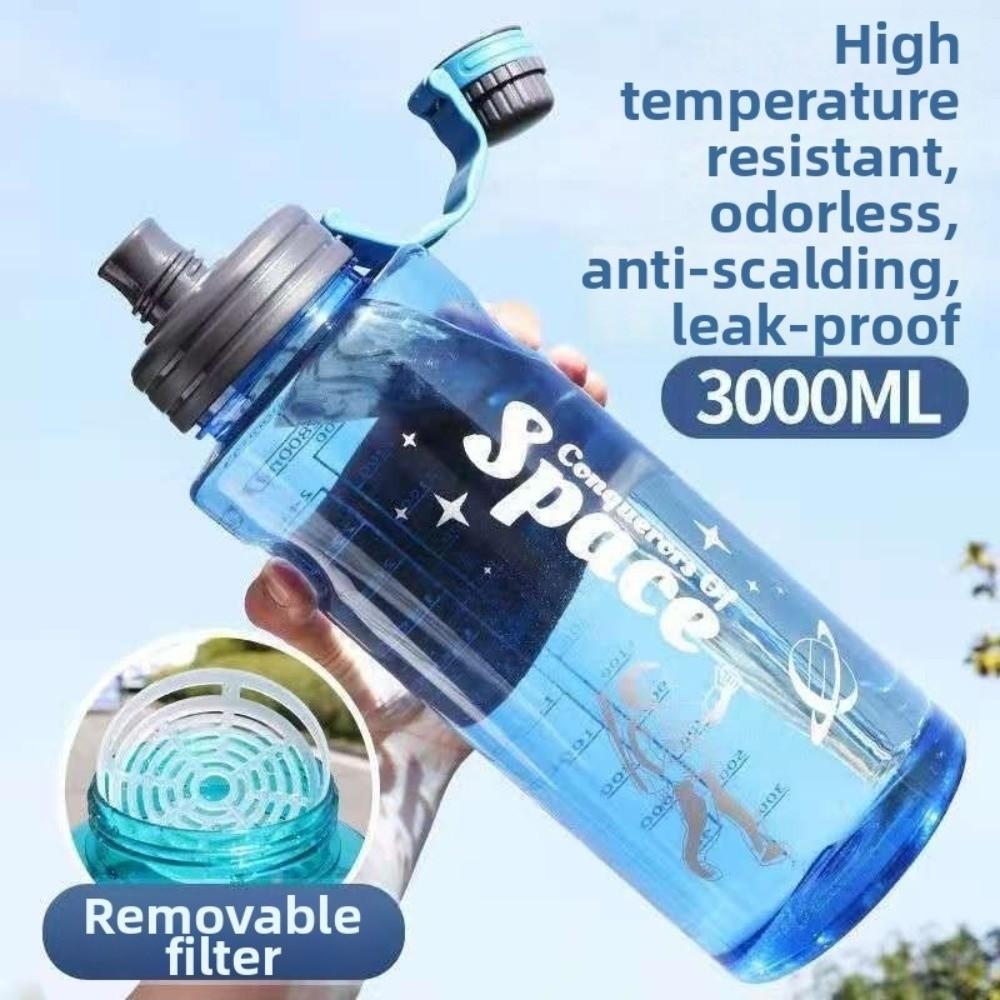 Transparent Sports Water Bottle Large Capacity Water Cup New Reusable Plastic Cup Travel