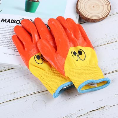 Ein Paar atmungsaktive Gartenhandschuhe für Kinder, langlebige, wasserdichte Schutzhandschuhe