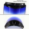 Motorcycle UV Protection Windproof Retro Fashion Sunshade Lens Gradient Change Universal 3-button Anti-scratch Helmet Windscreen