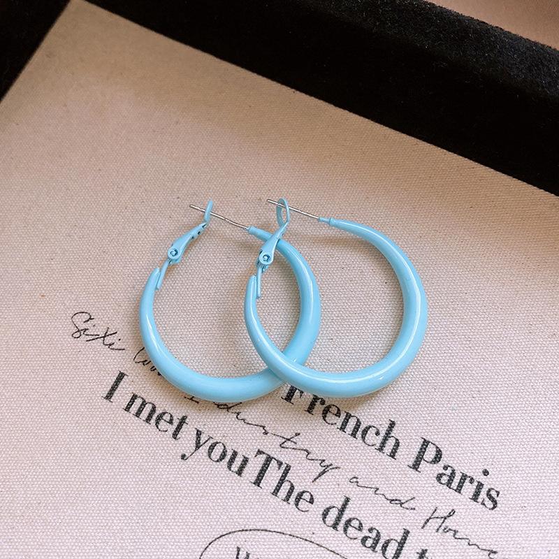 Дофамин Маленькие Свежие Вегетарианские Серьги-Кольца Пусеты Модные Серьги для Повседневной Носки Женские