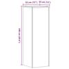 Plant Stand Set 2 pcs White 33 x 33 x 100 cm Engineered Wood