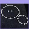 Artificial Pearl Jewelry Set With Cz Diamonds For Elegant Women Spring Collection
