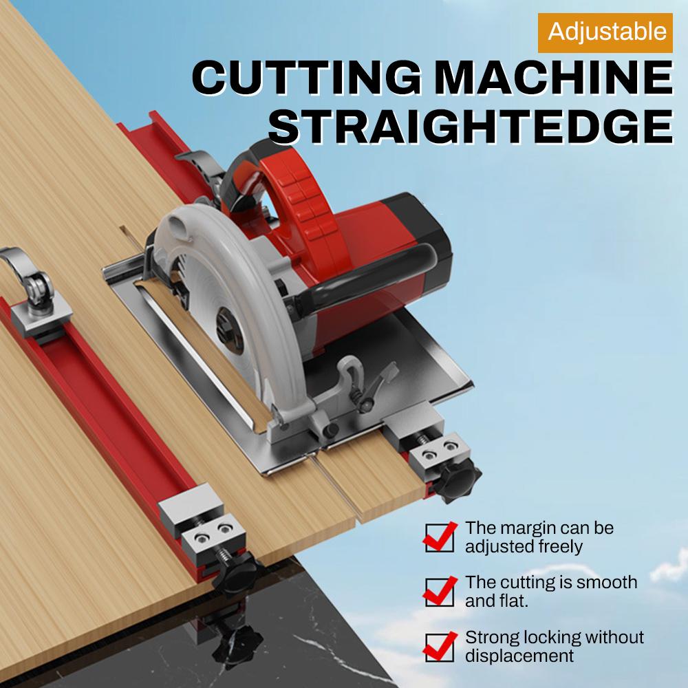Adjustable Cutting Machine Base Guide Rail 240mm 360mm ABS Circular Saw GuidePositioning Clamp 2-Way Reverse Buckle Woodworking