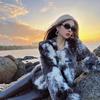 Black and White Ink Splashing Lamb Wool Coat Female Design Sense Imitation Fox Fur Short Fur Fur Autumn and Winter New