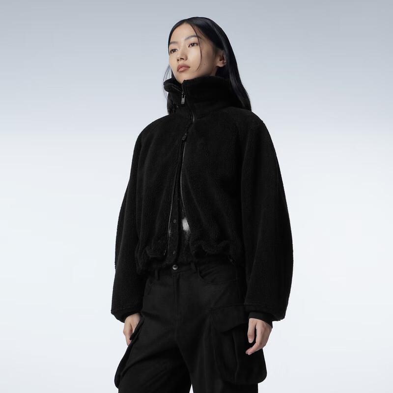 JNBY 23 Winter Faux Fur Lapel Long Sleeve Top 5NAA11940