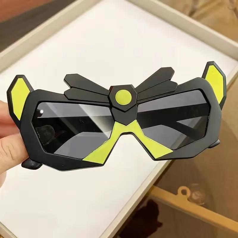 

Детские солнцезащитные очки-трансформеры с защитой от ультрафиолета, крутые солнцезащитные очки для мальчиков, солнцезащитные очки с героями мультфильмов чёрный