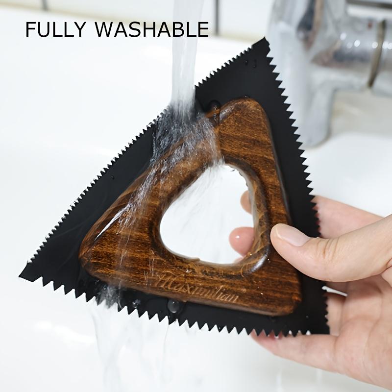 Wood Pet Hair Remover Brush with Handle , Portable Hard Bristle Lint Shaver for Dogs , Cats, Furniture, Bedding , Clothing , Durable Wood