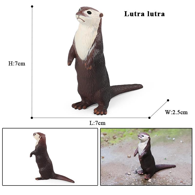 Oenux Wild Animals Simulation Rodent Marmot Mouse Model Squirrel Rat Chinchilla Action Figure Figurine Collection Cute Kid Toy