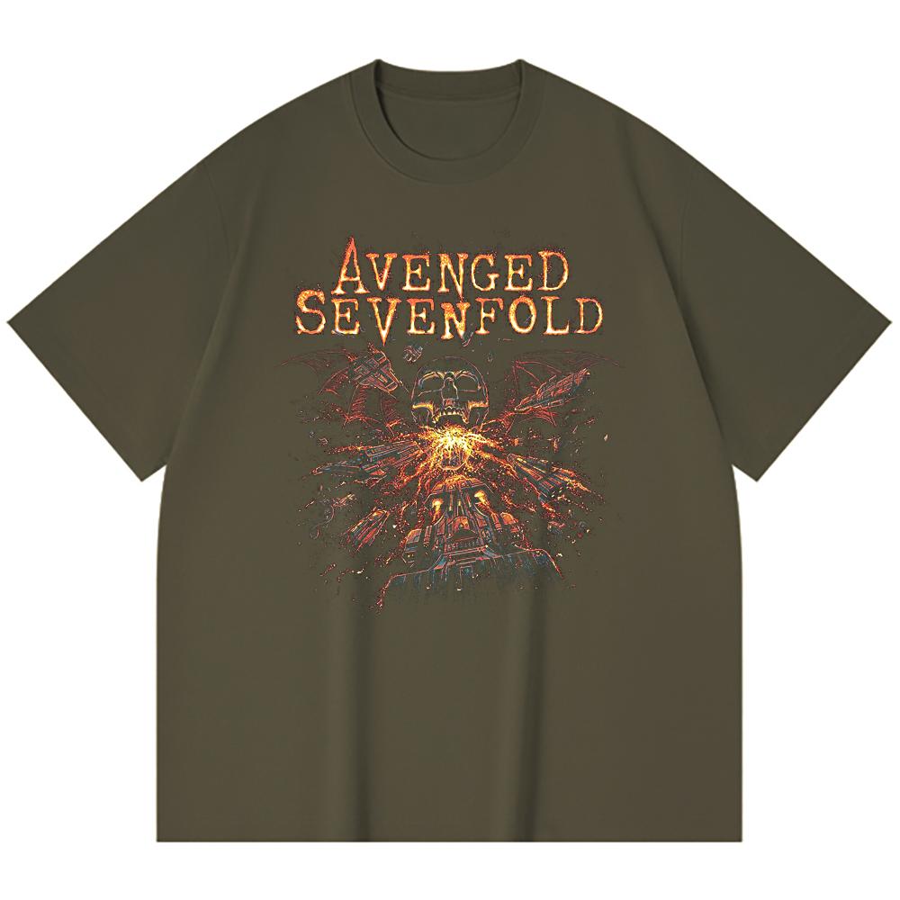 230 g/m² 100% Bavlna T-shirt Heavy Metal Rocková Kapela Tisk Populární Hudby Unisex Těžký Bavlněný T-shirt