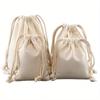 Canvas Drawstring Bag, Versatile Cotton & Linen Storage for Rice, Grains, Outdoor Travel, Shopping & Gifts, Retail Equipment