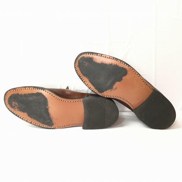 CLOUD CLUB Handgjorda USA Vintage U-tå Affärsskor Mörkbruna Ca. Storlek 27.028.0 Herr(BEGAGNAD)