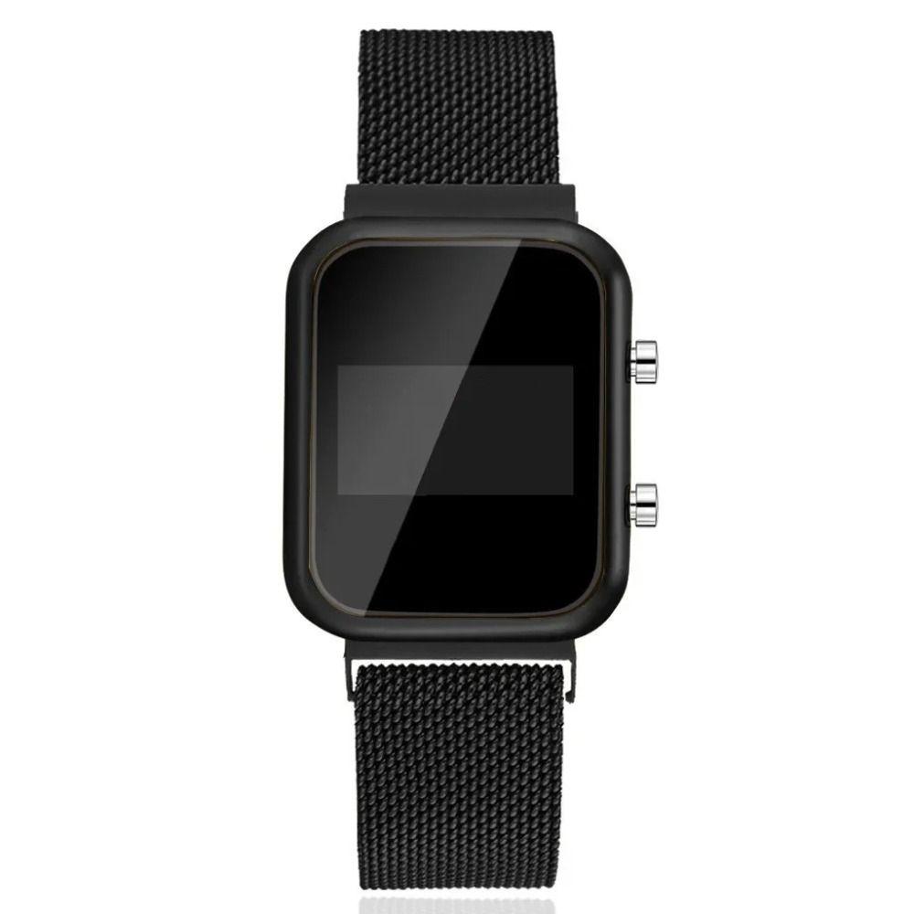LED Lighting Screen Electronic Wristwatch Alloy LED Display Watch Comfort Digital Watch  Women Men