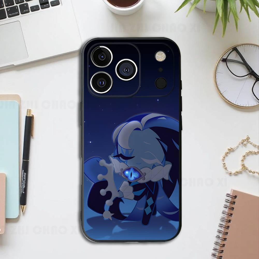 Shadow Milk Cookie Silicone Phone Case For IPhone 17 16 15 14 13 12 11 X XS Plus Pro Max Shockproof Soft Cover