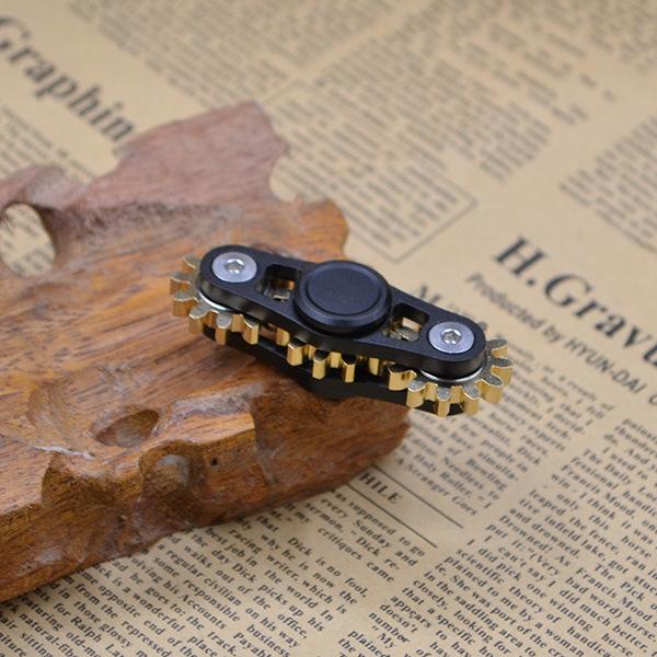 Design Zahnrad Fingerspitze Gyroskop Rotor Vollkupfer Fidget Neunzahn-Verbindung EDC Metalllegierung Rotor Fokussierung Dekompression Spielzeug