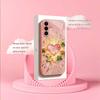Golden heart Madam pink  Glass  PhoneCase for Samsung Galaxy S26 S25 S24 S23 S22 S21 FE Ultra Plus Dropresistant Female