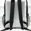 Women Backpack Double Shoulder Straps Waterproof Large Capacity See Through Wear-resistant Storage Anti-scratch PVC Transparent Backpack Travel Supply