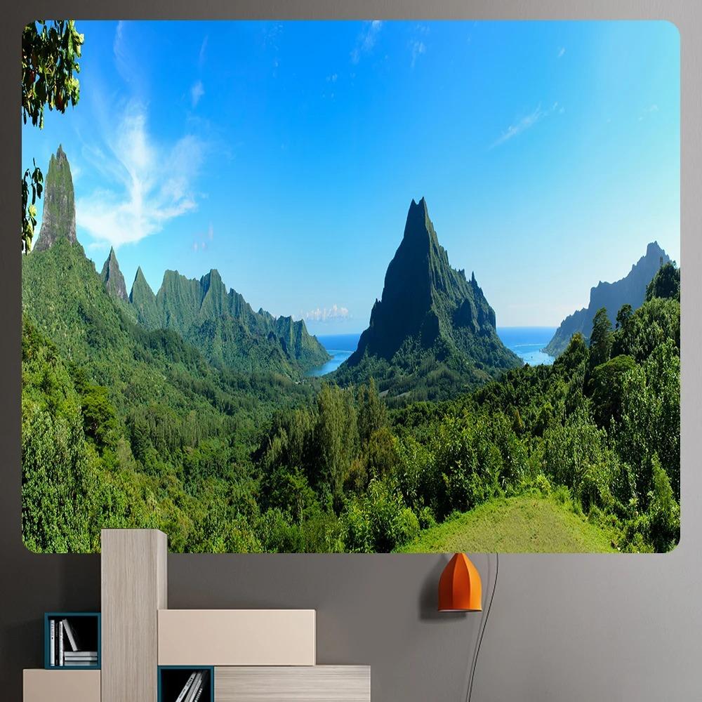 Tropical Forest Natural Aesthetics Tapestry Wall Hanging Bedroom, Living Room, Dormitory Home Decoration 100X70CM