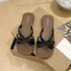 Summer bow slippers ins new casual cool slippers outdoor casual non-slip beach shoes