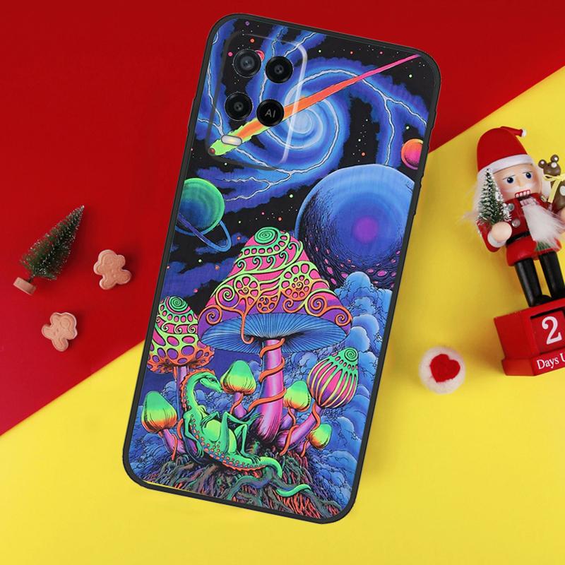 Weird Trippy Mushroom Case For Oppo A5 A6 Pro A15 A57 A17 A54 A74 A94 A76 A16 A96 A40 A60 A80 A18 A38 A58 A78 A98