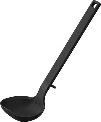 Louche en silicone Yamazaki Jitsugyo S noire W7 xx Tower, compatible lave-vaisselle, pointe flottante, petite taille 1601 D6,5 H23,5 cm