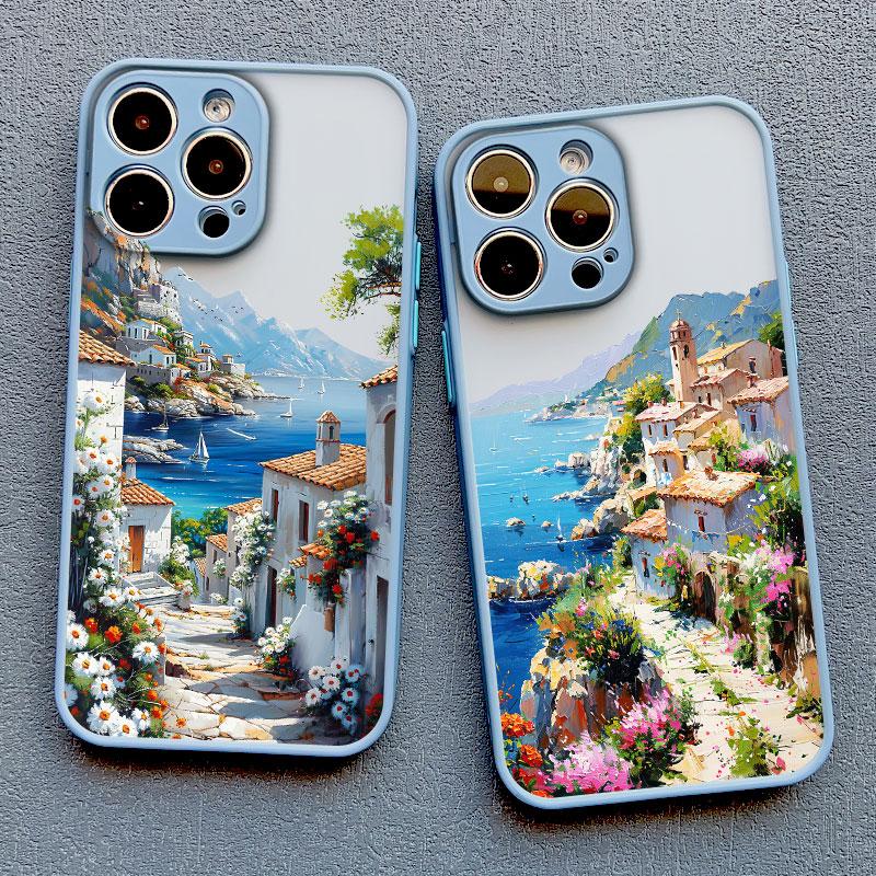 Island Scenery Summer Sky Landscape Phone Case For iPhone 17 Pro Max 11 14 16 15 Pro Max Plus 13 12 Mini Pro Max Back Covers