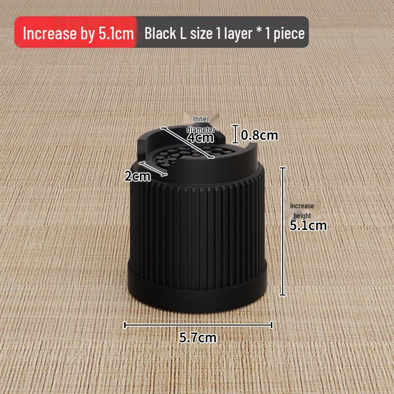 Adjustable Non-Slip Furniture Leg Pads for Moisture-Proof Heightening of Tables and Cabinets.