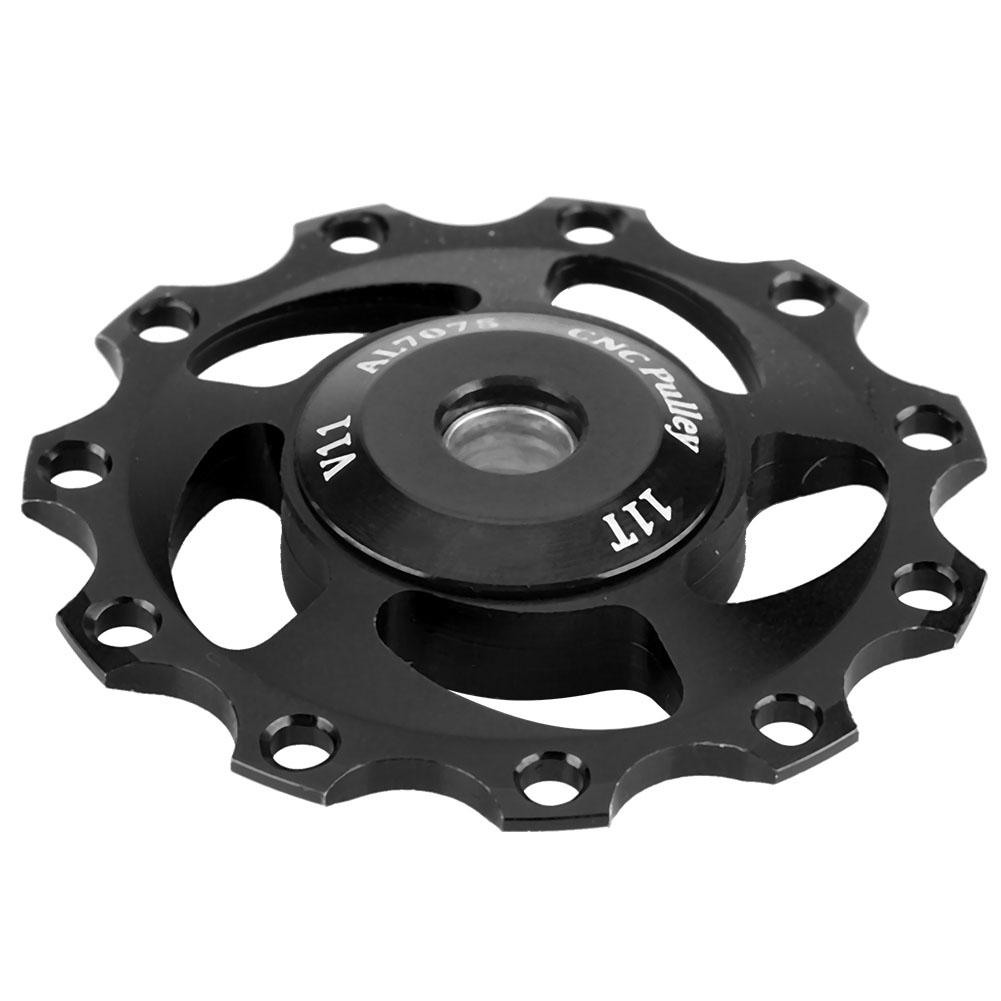 Lightweight 11T Mountain Bike   Rr Derailleur Pulley   Wheel (Black Red)