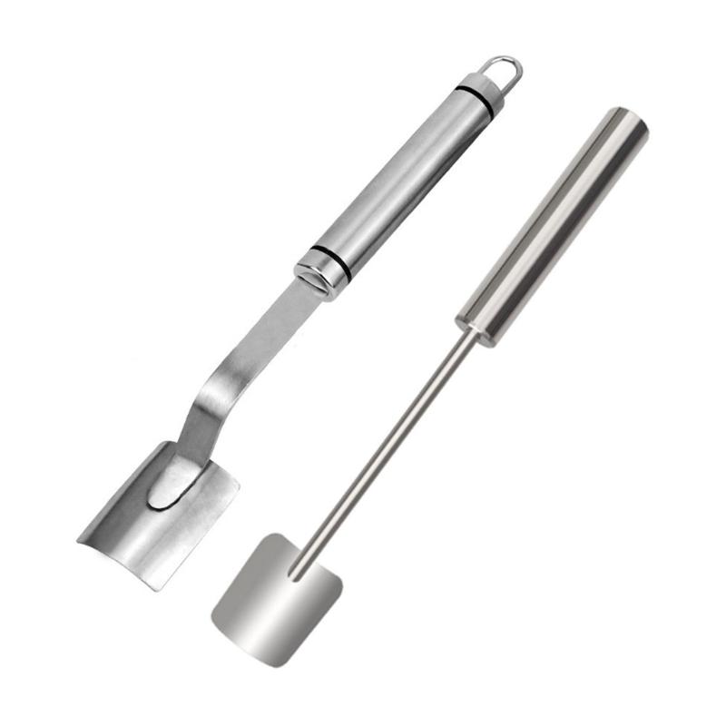 Set of 2 Stainless Steel Corn Peeler Practical Corn Cobs Remover Innovative Corns Processing Tool Kitchen Utensils
