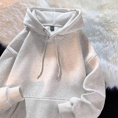 Unisex Heavyweight Solid Color Fleece-Lined Hooded Sweatshirt